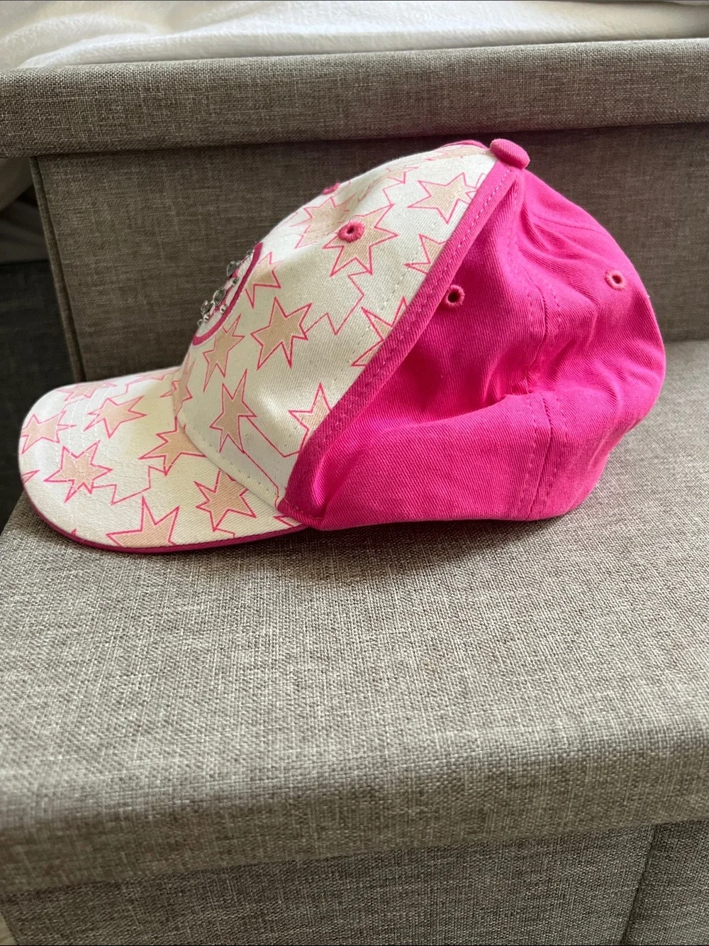 Girls Pink Pittsburgh Steelers Baseball Cap with Embellished Patch